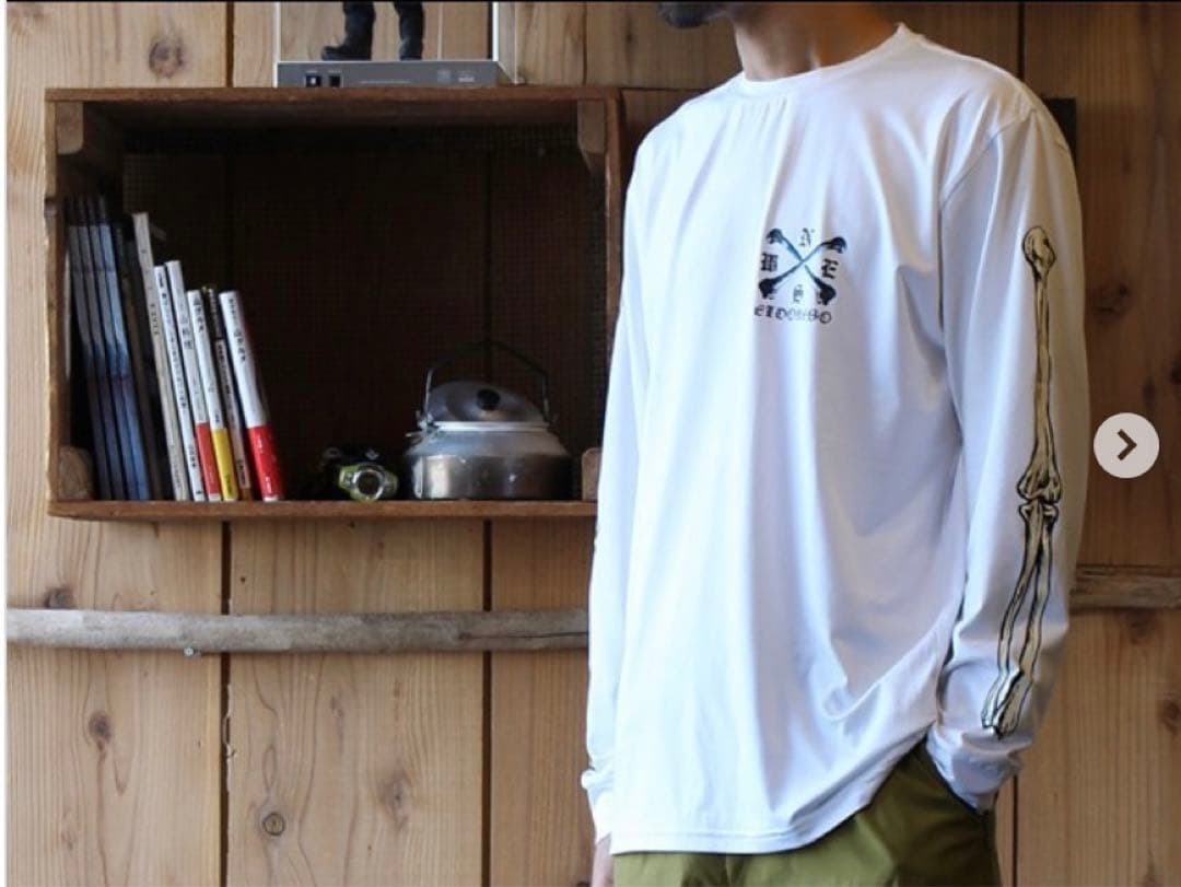 ELDORESO エルドレッソ スリーブボーン ロングTシャツ 長袖Tシャツ M