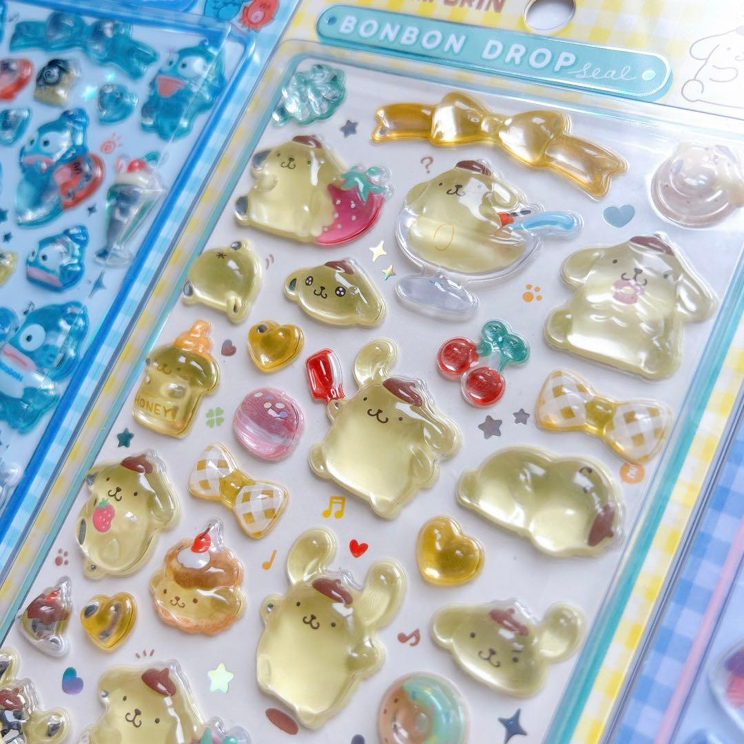 【タイムセール】正規品 ボンボンドロップシール サンリオ 第2弾 全8種セット