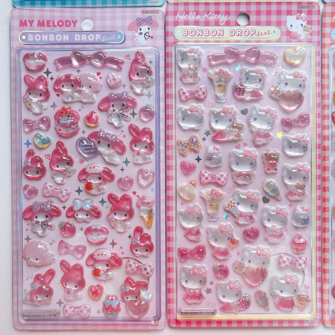 【タイムセール】正規品 ボンボンドロップシール サンリオ 第2弾 全8種セット