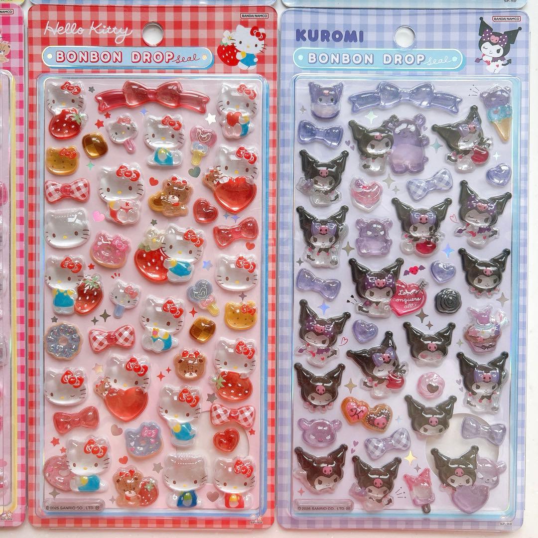 【タイムセール】正規品 ボンボンドロップシール サンリオ 第2弾 全8種セット