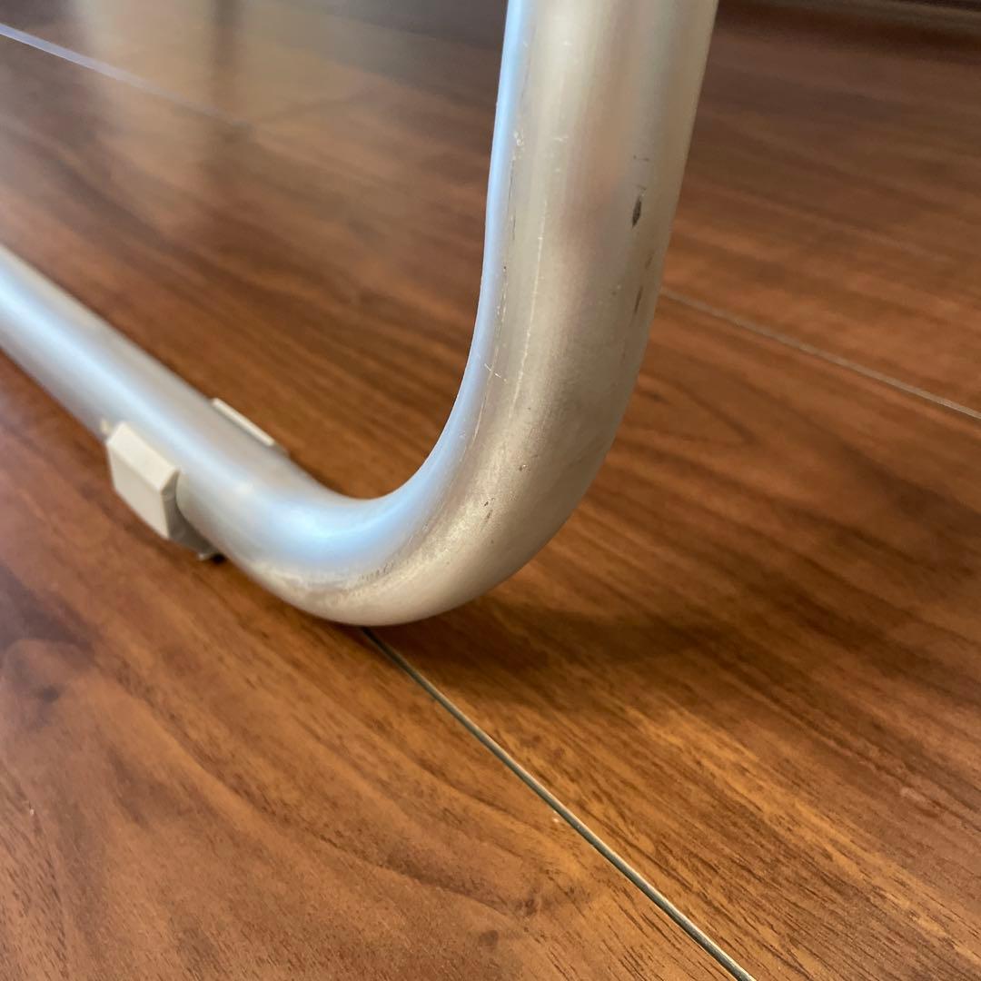 ロゴスアウトドアベンチ　オレンジストライプ