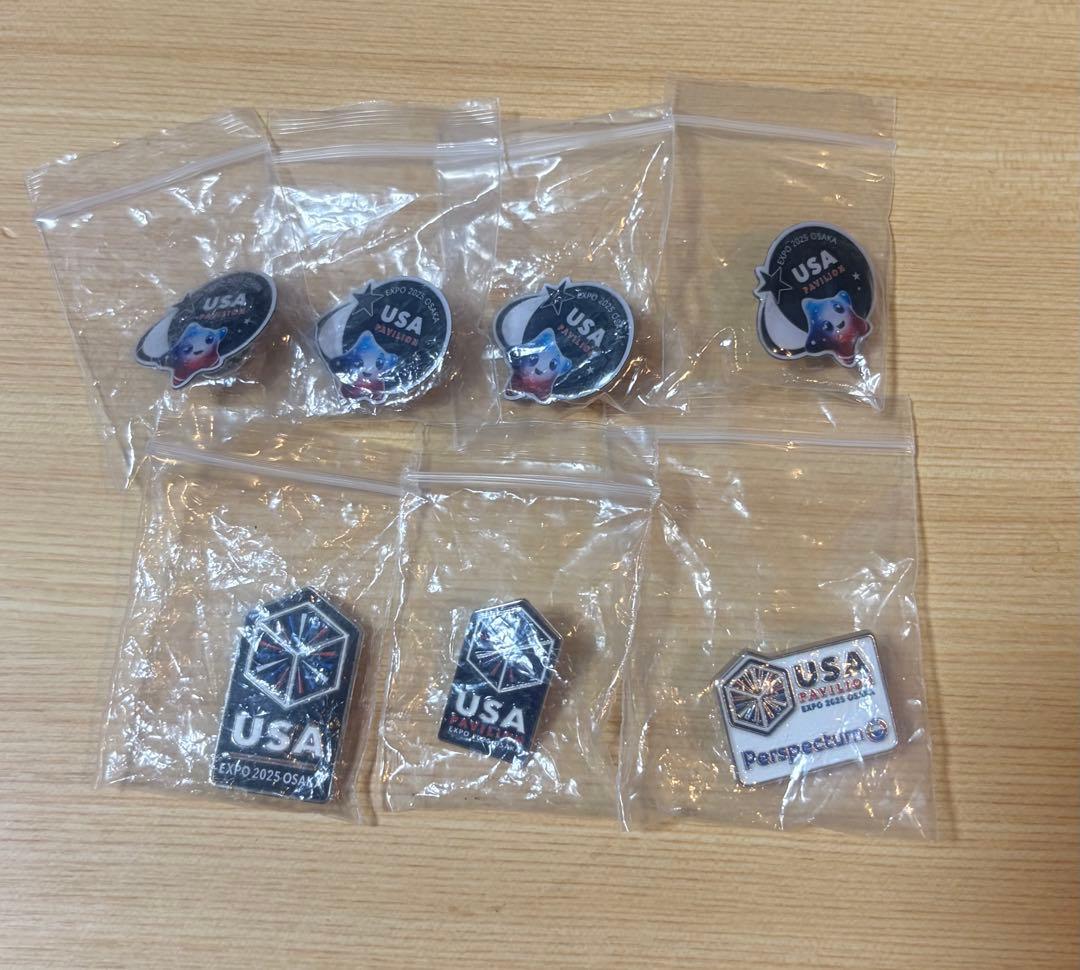 非売品 2025大阪万博 アメリカ館 ピンバッジ7個セット USA EXPO