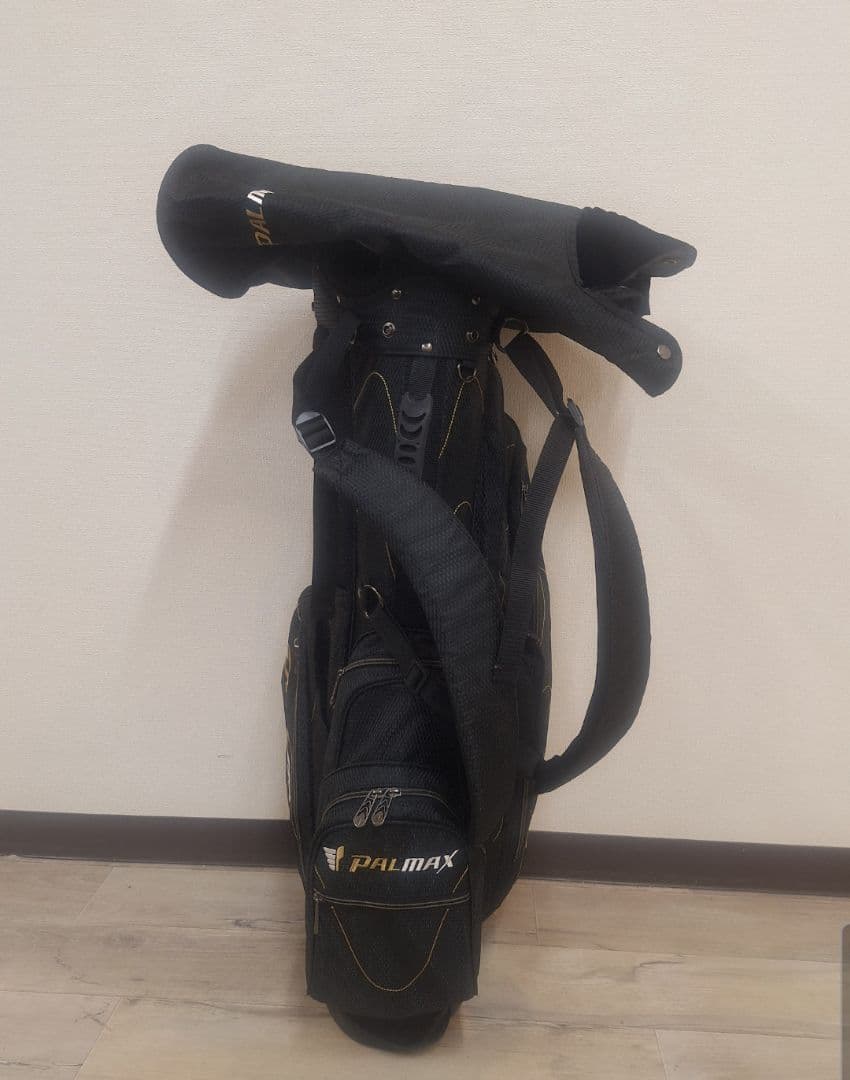 PALMAX キャディバッグ 黒×金パルマックス