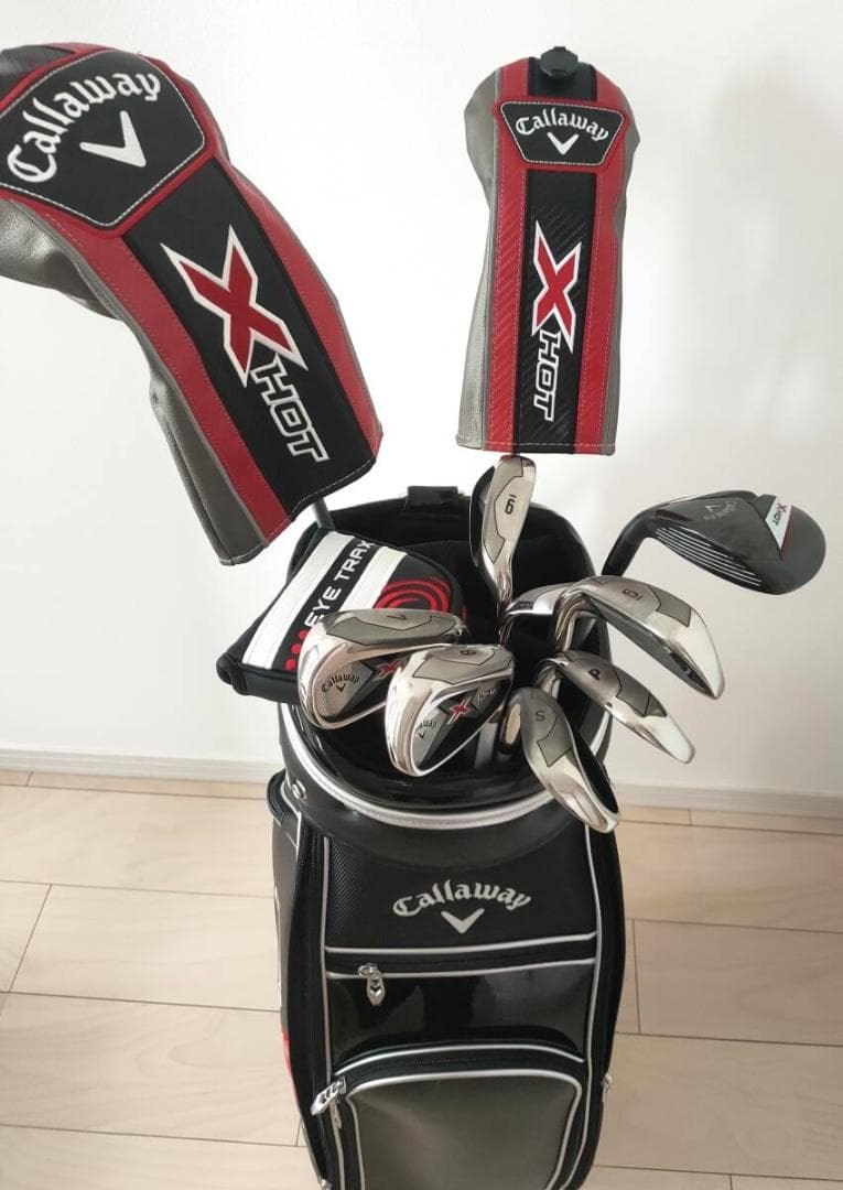 美品 キャロウェイ X HOT パッケージセット バッグ付 ゴルフクラブセット