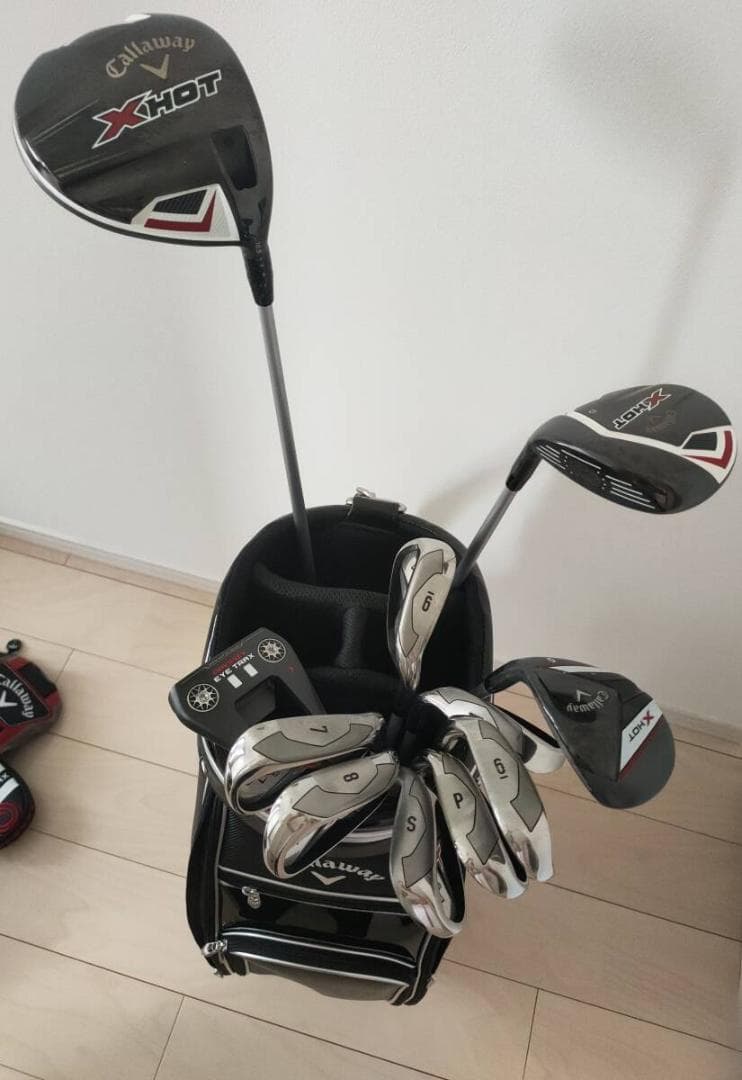 美品 キャロウェイ X HOT パッケージセット バッグ付 ゴルフクラブセット