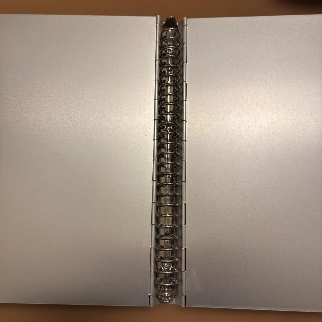 無印良品　廃盤品　アルミ　バインダー　b5 26穴