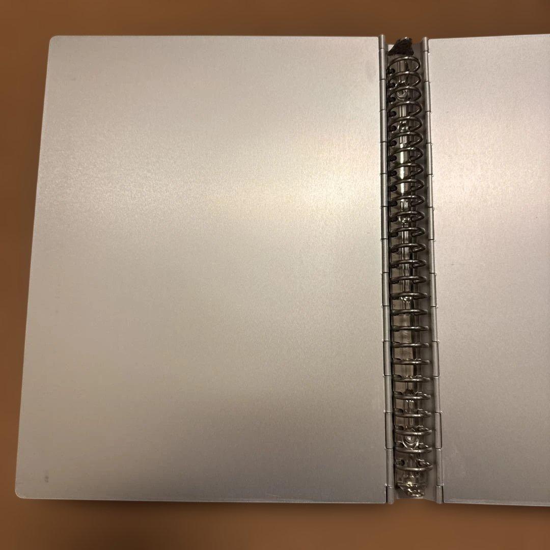 無印良品　廃盤品　アルミ　バインダー　b5 26穴