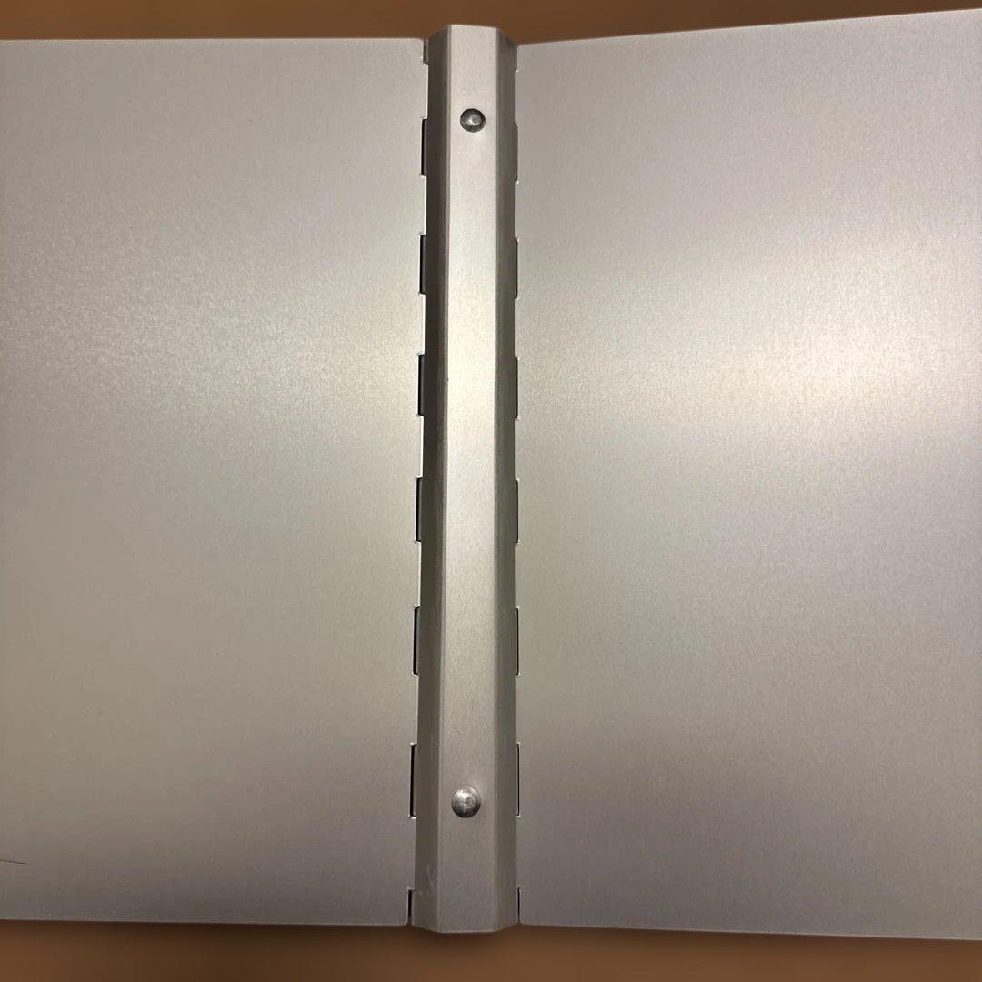 無印良品　廃盤品　アルミ　バインダー　b5 26穴