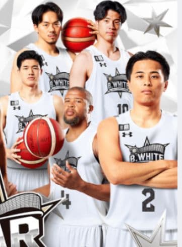 Bリーグオールスタースターティング5 WHITE ユニフォームセット