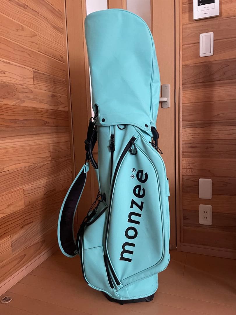 monzee キャディバッグ ターコイズ ヘッドカバー モンジー