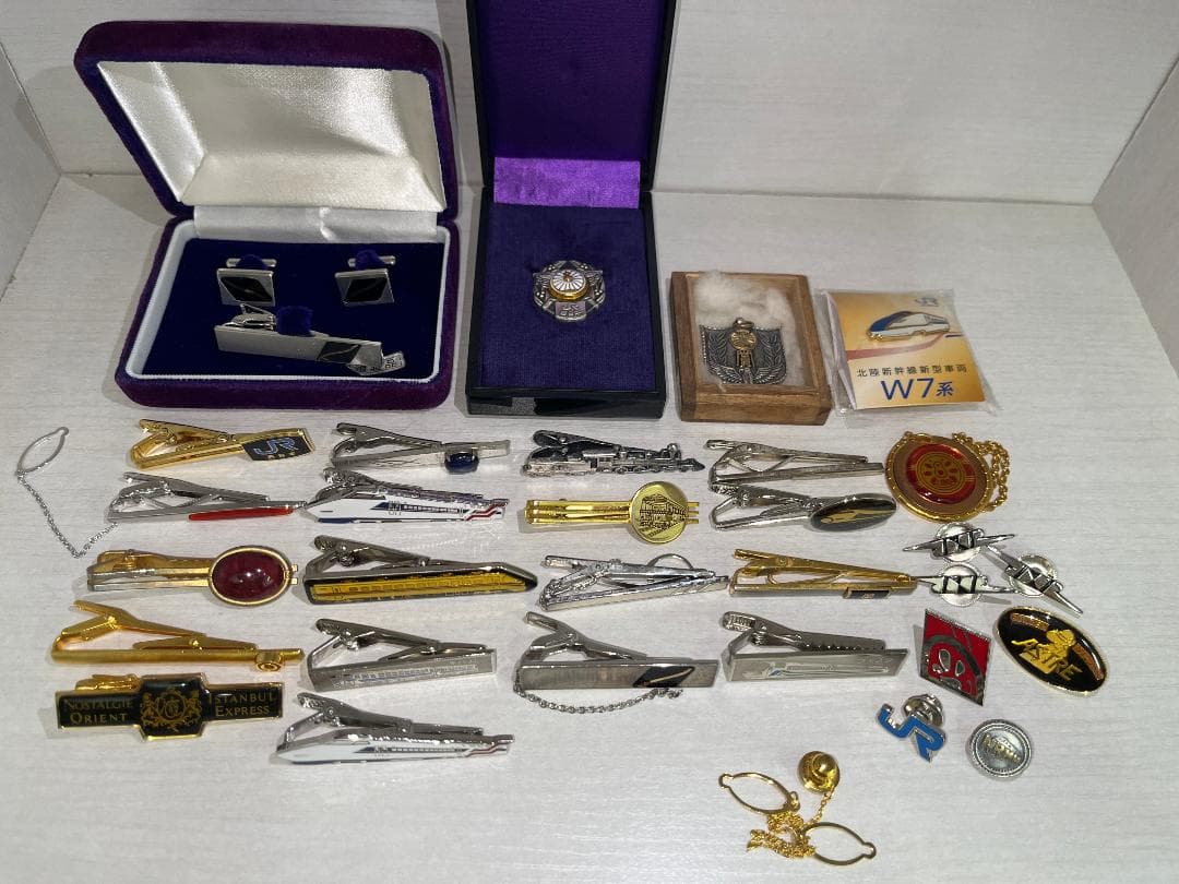 鉄道　功績賞　勤労賞ほかネクタイピンなど