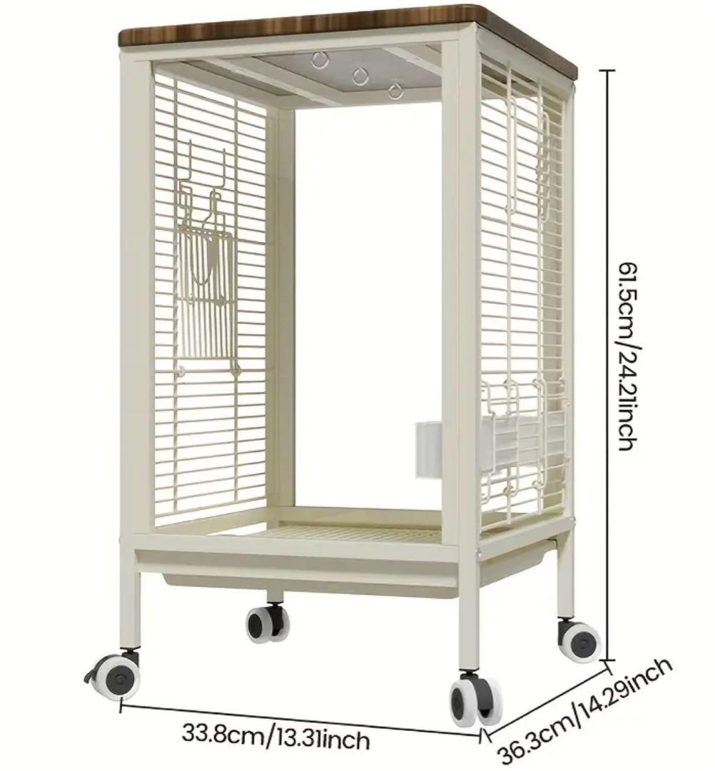 小型鳥用金属製飼育ケージ