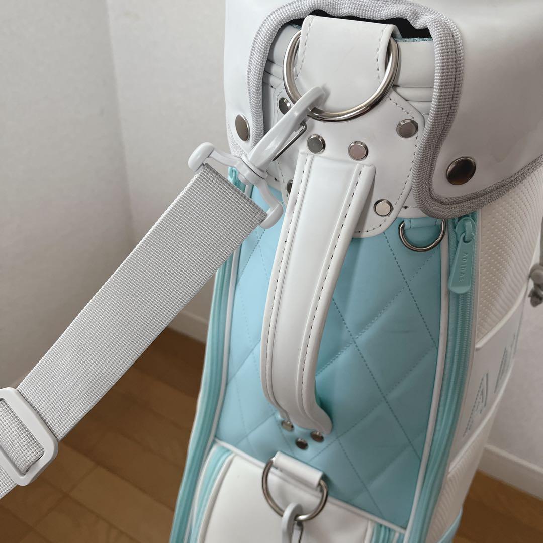 K102 adidas 軽量 スリーストライプ キャディバッグ