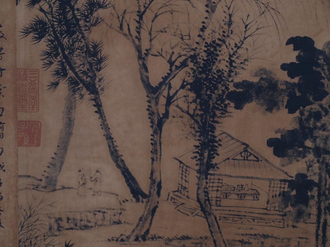 骨董市仕入れ品　中国清時代の肉筆掛軸　激安骨董品 DE761A6-2