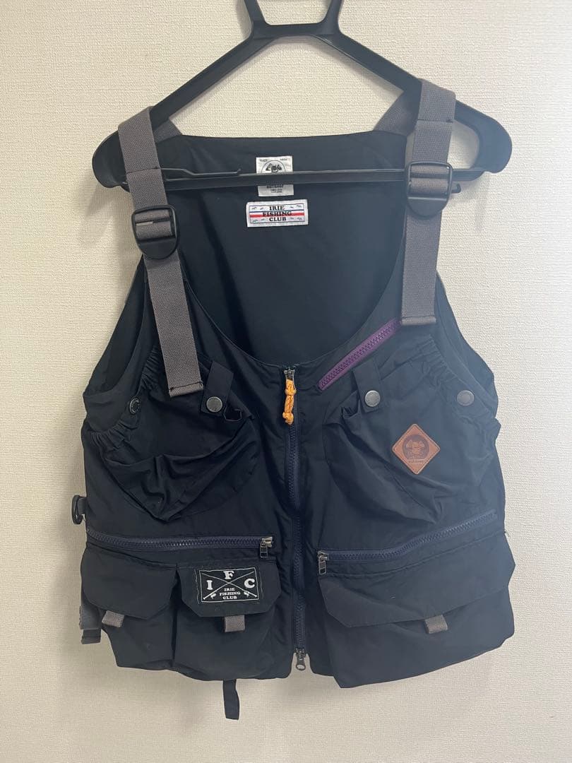 Irie Fishing Club フィッシングベスト 黒