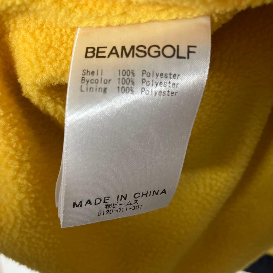BEAMS GOLF ジャンパー Lサイズ イエロー/ネイビー