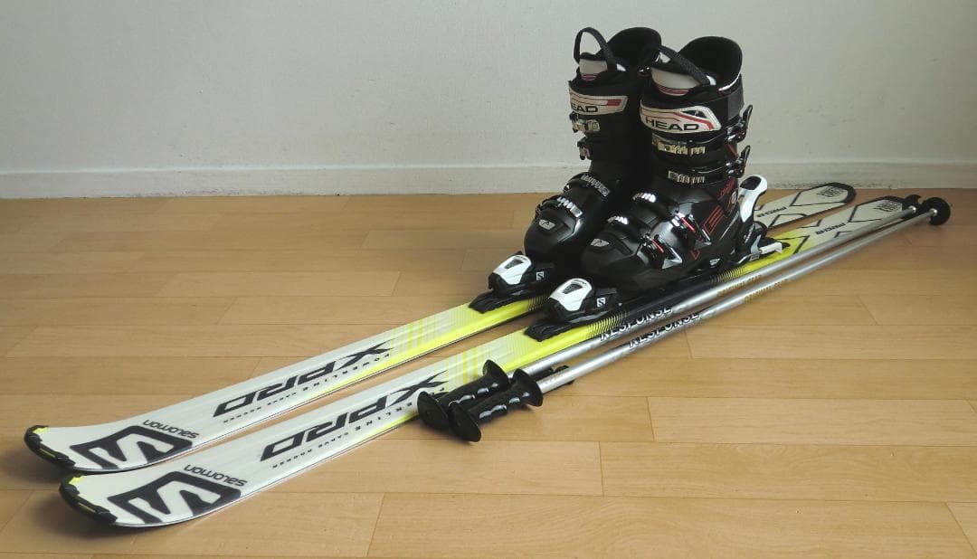 ■■送料無料■サロモン■メンズスキーセット■板162靴27-27.5■メンテ付■