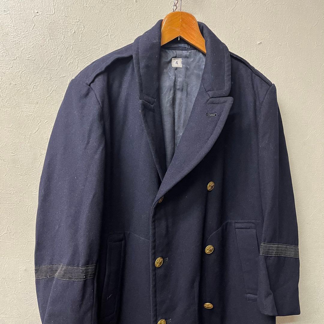 昭和39年製　日本ビンテージ　外套　ミリタリーコート　自衛隊
