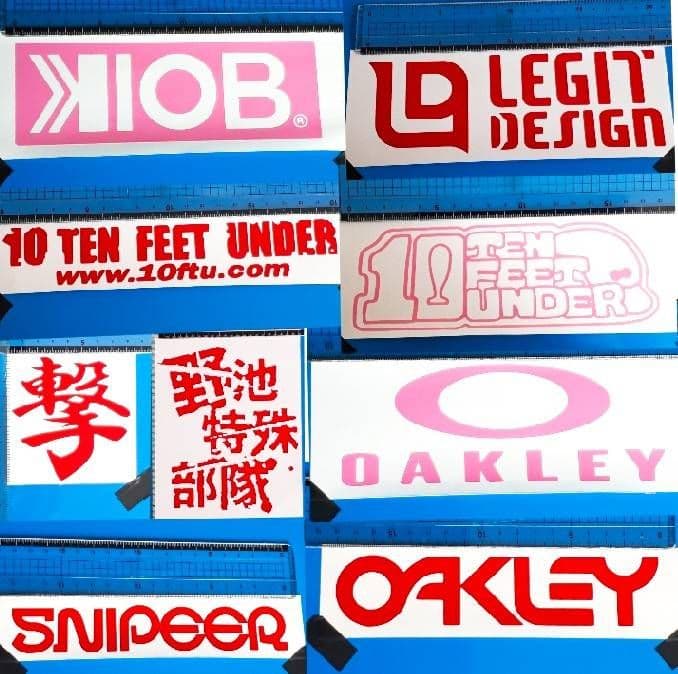 カッティングステッカー　オーダー見本