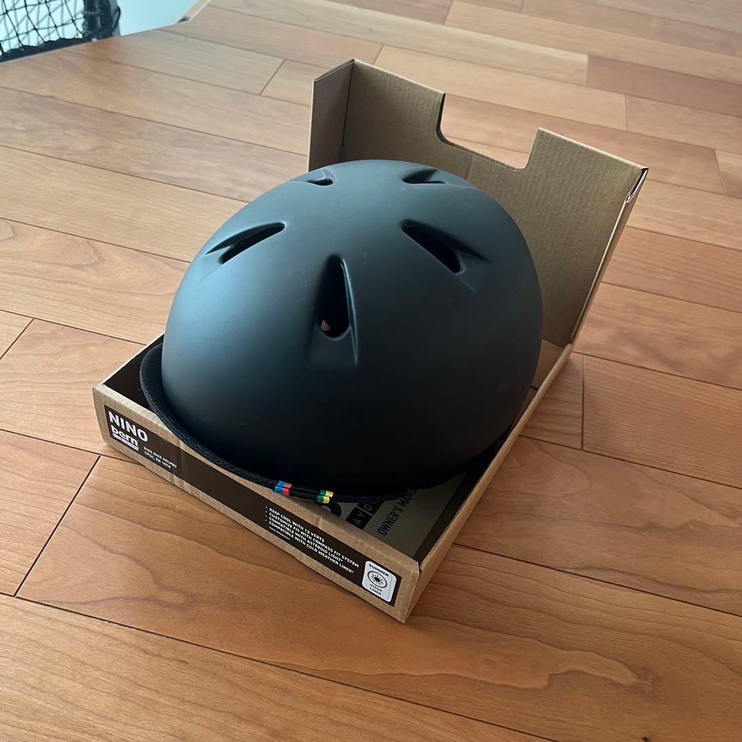 bern NINO キッズ ヘルメット S/M マットブラック