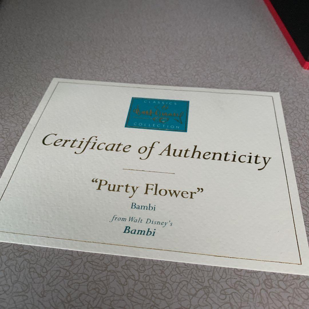 WDCC バンビ　Bambi Purty Flower