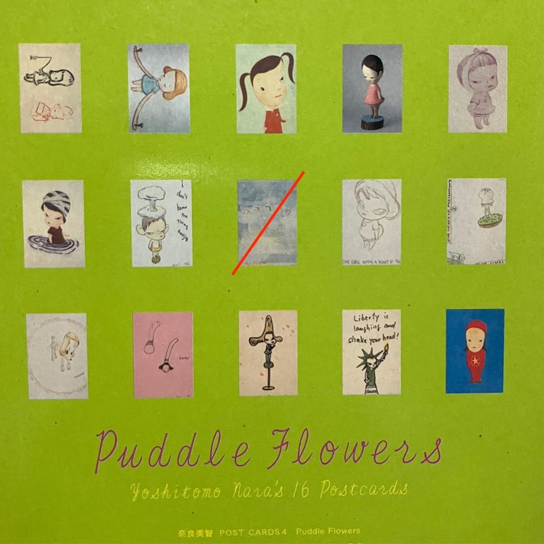 奈良美智 ポストカードセット Puddle Flowers 3冊セット