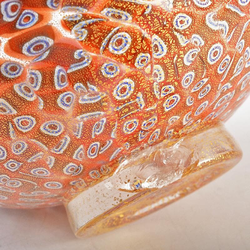 茶道具　ガラス工芸　金彩　茶碗　鉢　V　R5835