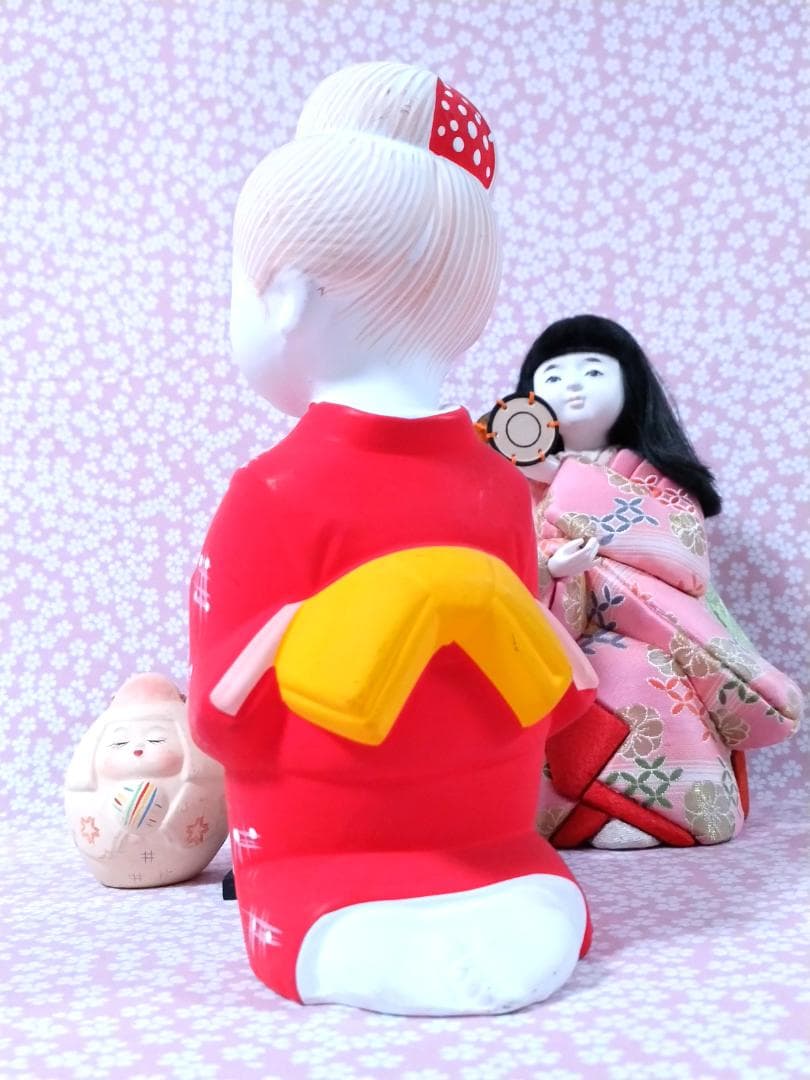 博多人形・木目込み人形・土鈴 まとめ売り 4点 日本伝統工芸 置物