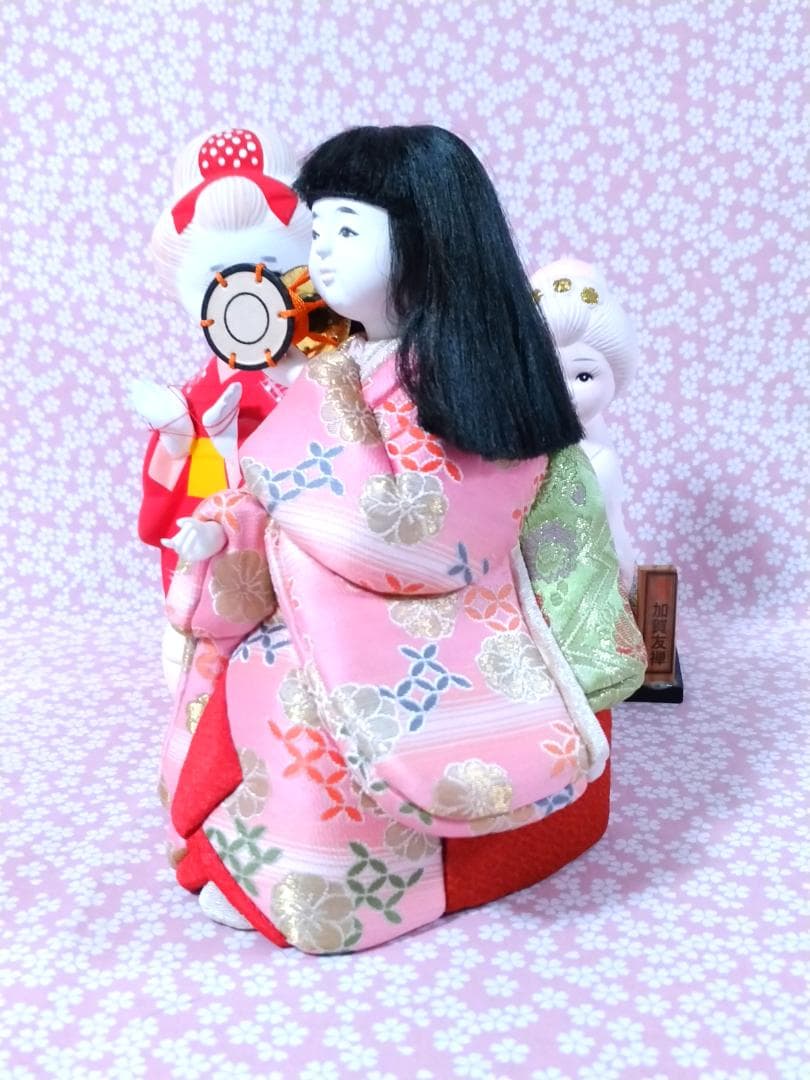 博多人形・木目込み人形・土鈴 まとめ売り 4点 日本伝統工芸 置物