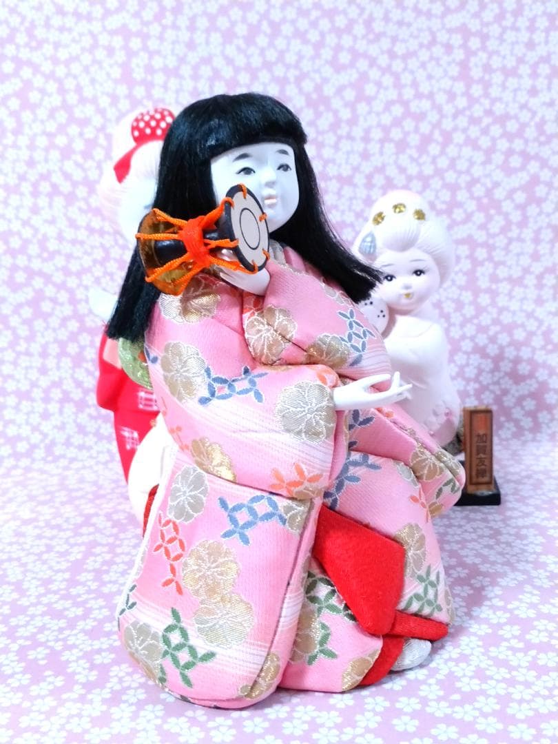 博多人形・木目込み人形・土鈴 まとめ売り 4点 日本伝統工芸 置物