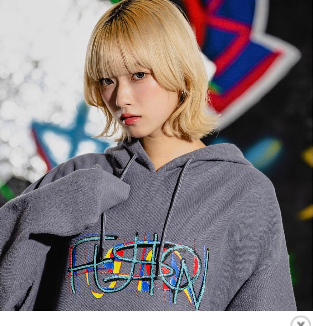 バウンディvaundyグッズFUSION新品デニムパーカーmサイズ即完売品グレー