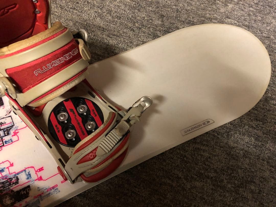 FLUX バインSalomonスノーボード 148cm 2点セット