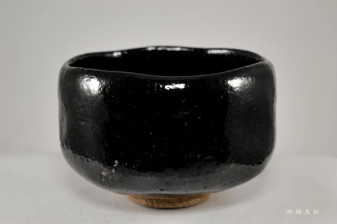 【argktgng】九代 大樋長左衛門 黒茶碗 共箱 茶道具