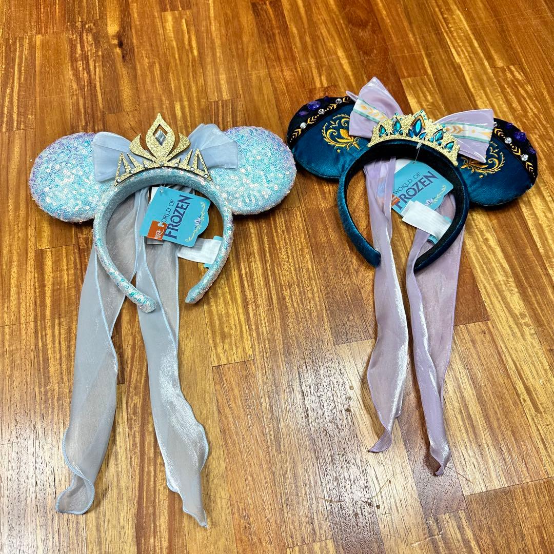 香港ディズニー　アナ雪　カチューシャ