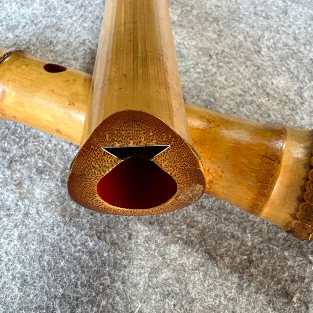 258尺八　一尺五寸管　月山銘三印