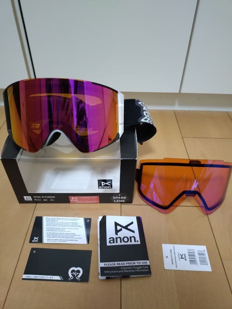 anon SYNC M-FUSION ゴーグル 19-20 スペアレンズ付き