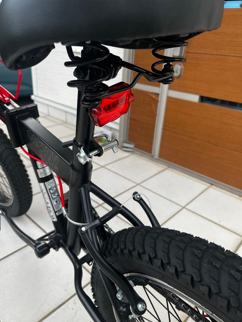 20インチ折りたたみ自転車 キャプテンスタッグ ワイルダー マットブラック