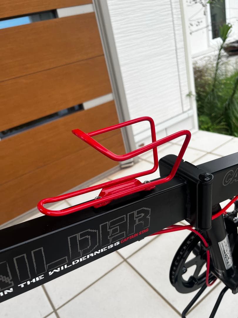 20インチ折りたたみ自転車 キャプテンスタッグ ワイルダー マットブラック