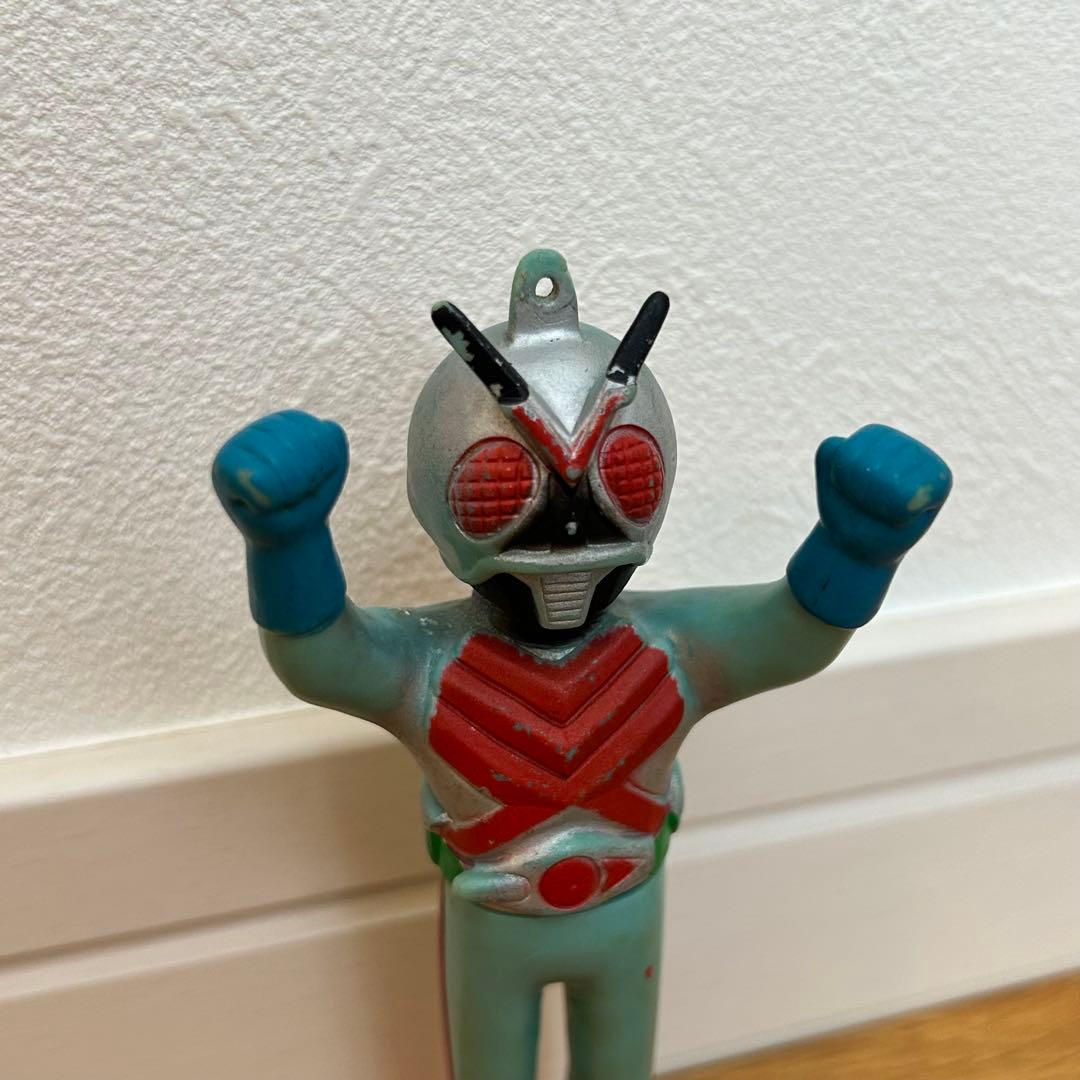 ポピー 仮面ライダーX ソフビ ペンダント 昭和レトロ 当時物