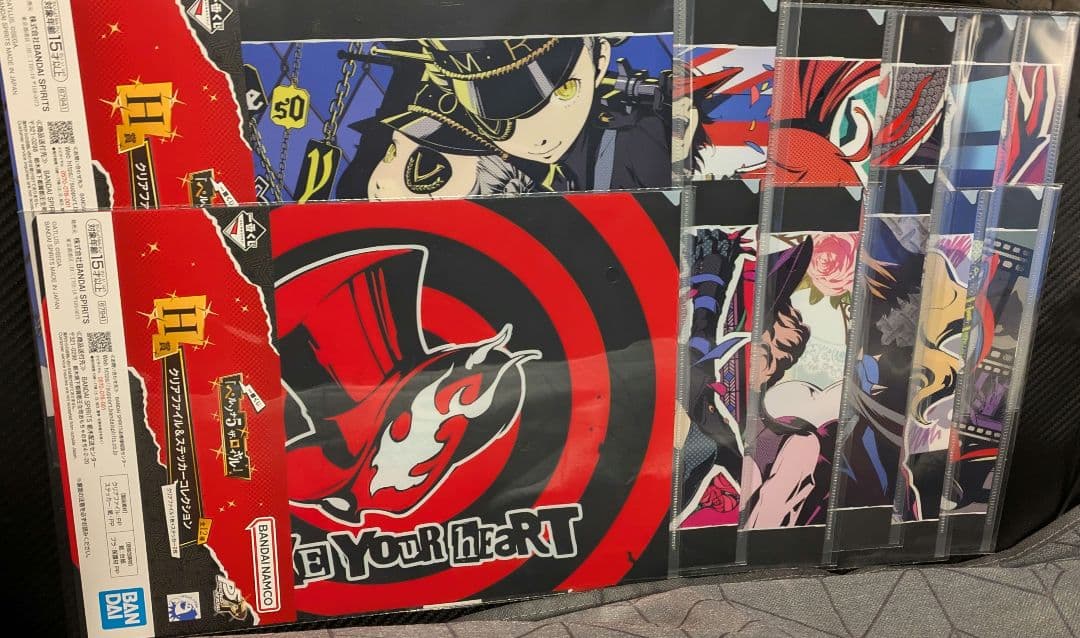 ペルソナ5R一番くじ【A賞・H賞】主人公フィギュア／クリアファイル