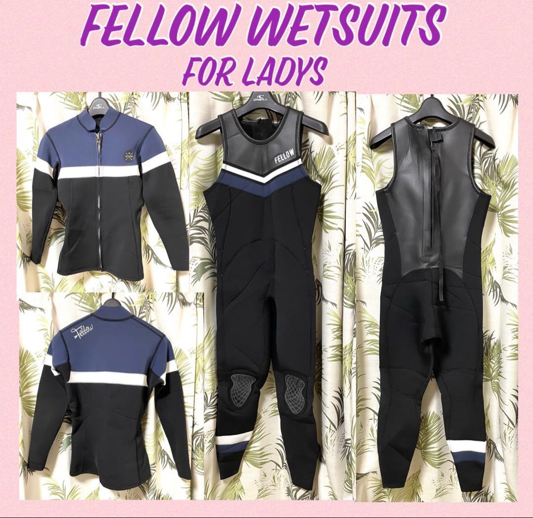 ✳️美品★FELLOW★レディースMLB★3mmロングジョン&2mmタッパー