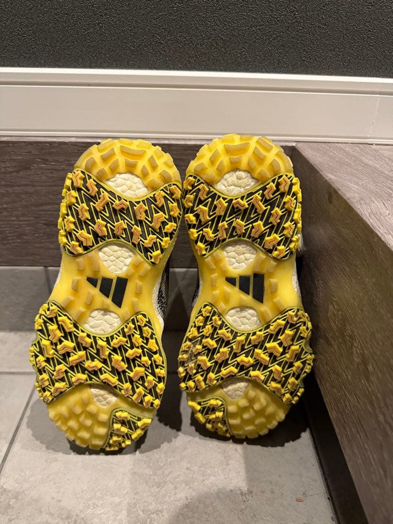adidas ゴルフシューズ BOAシステム グレー/イエロー
