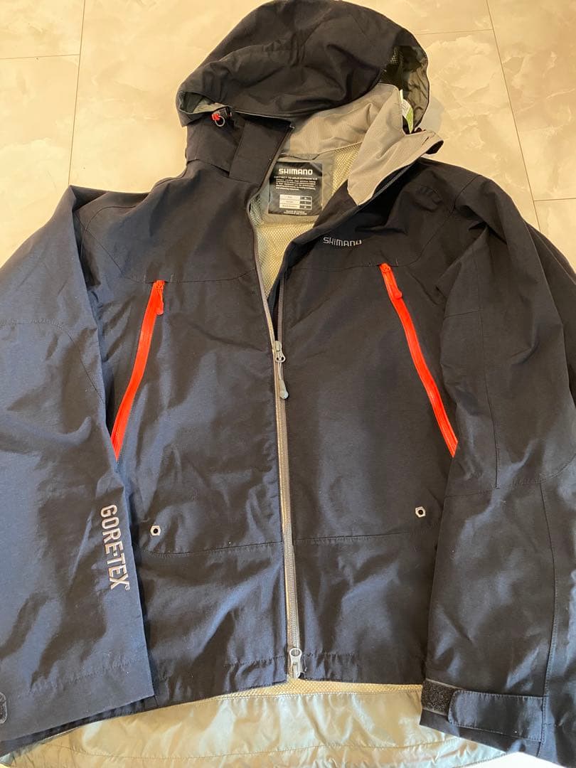 シマノゴアテックスXLレインウェア上下セット⭐︎