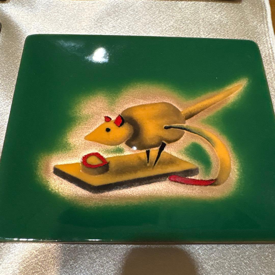 レア ヴィンテージ 安藤七宝店の七宝焼の飾皿　8枚セット