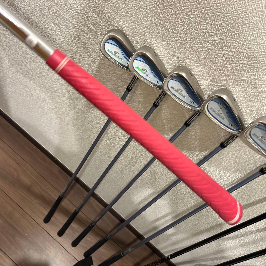 パラディーゾ　レディースL 9本　右利き　ハーフゴルフセット
