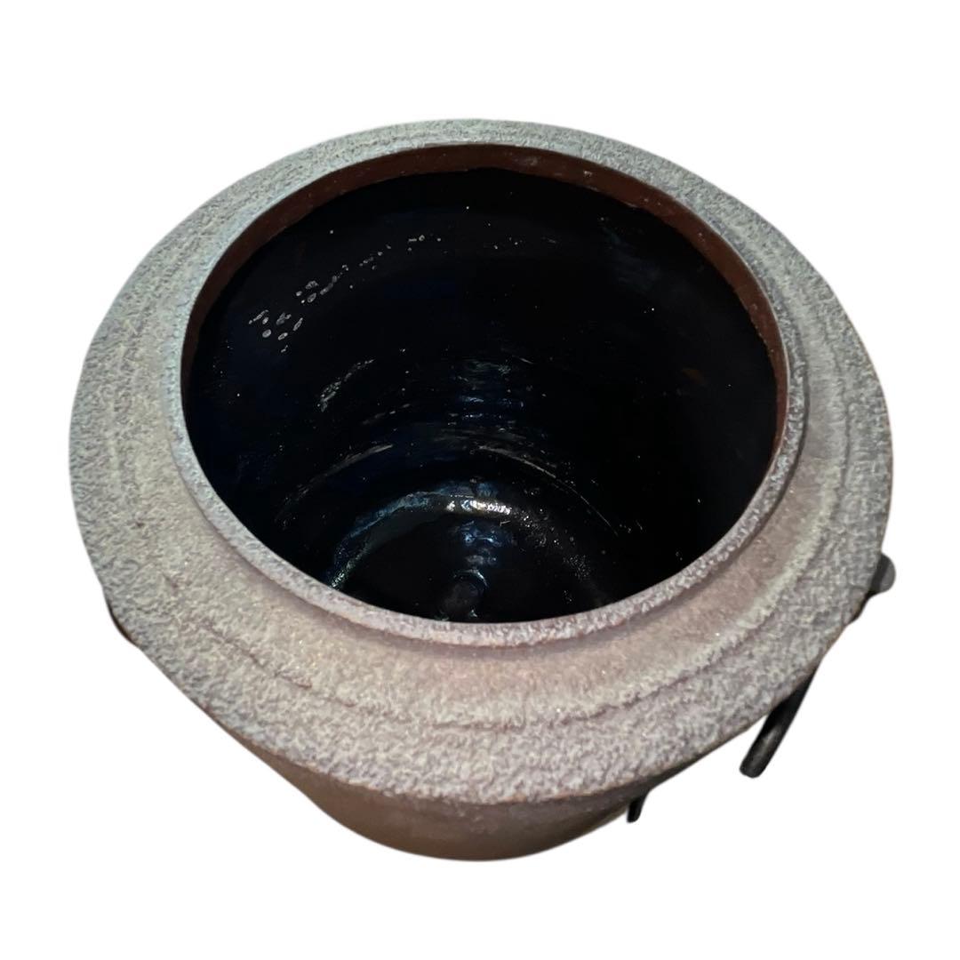 伝統工芸士 釜師 佐藤清光 作 筒釜 山形 清光堂 共箱・栞付 茶道具