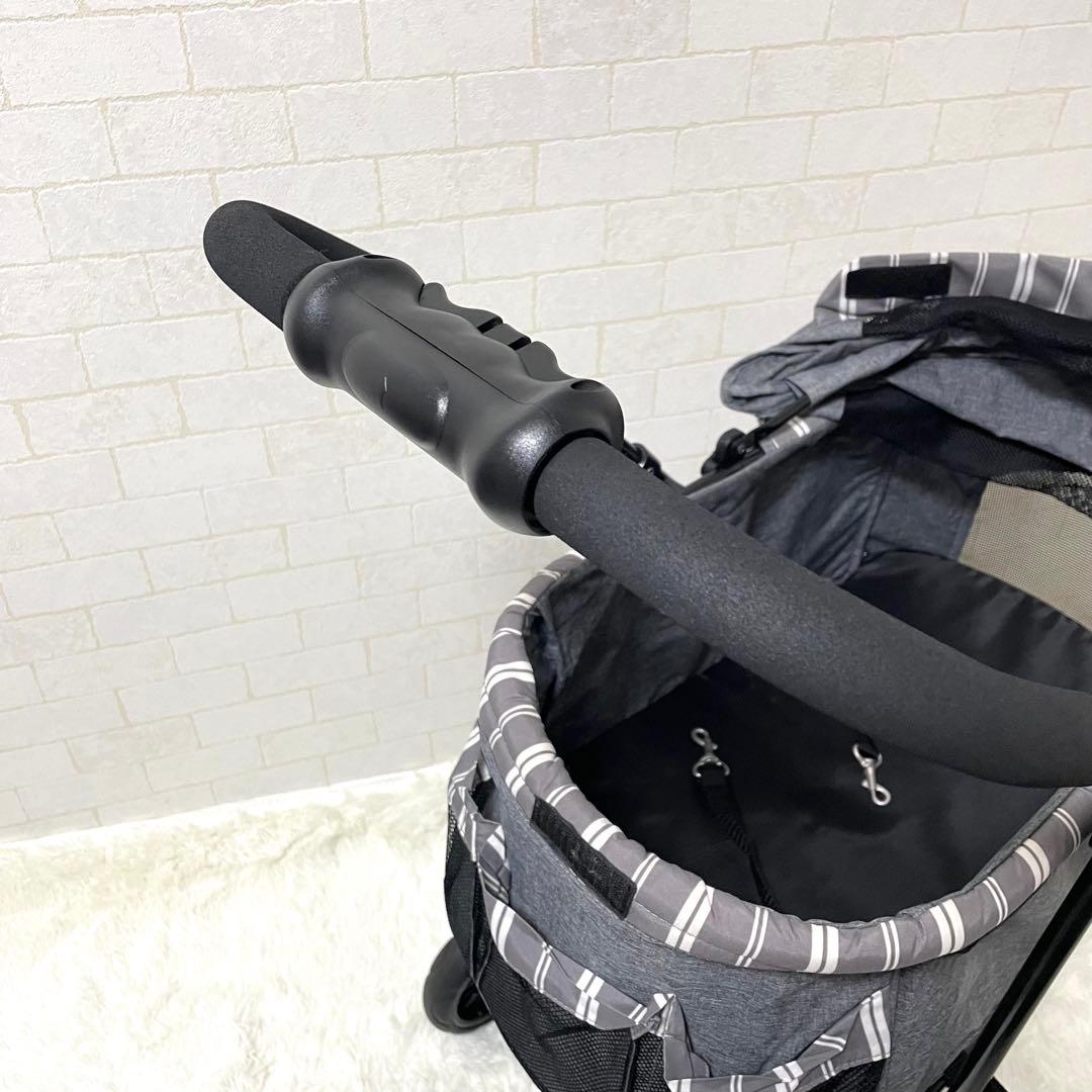 GEX わんわんカートスマートハンディ ストライプグレー