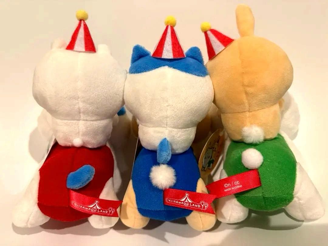ちいかわらんど　ぴーぽぽぬいぐるみ（３点セット）