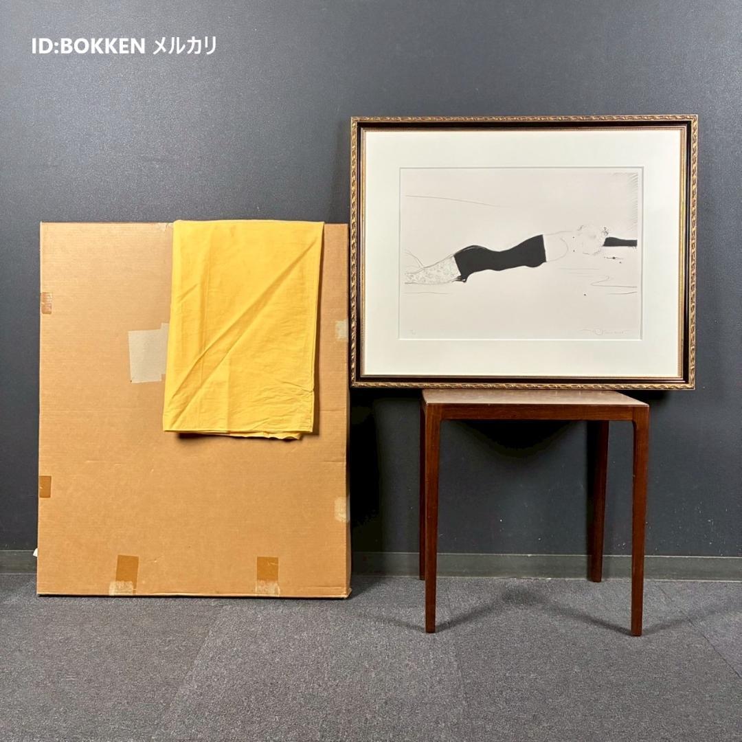 美品 天野喜孝「予感」リトグラフ 直筆サイン入 限定品 お洒落な額装 FF