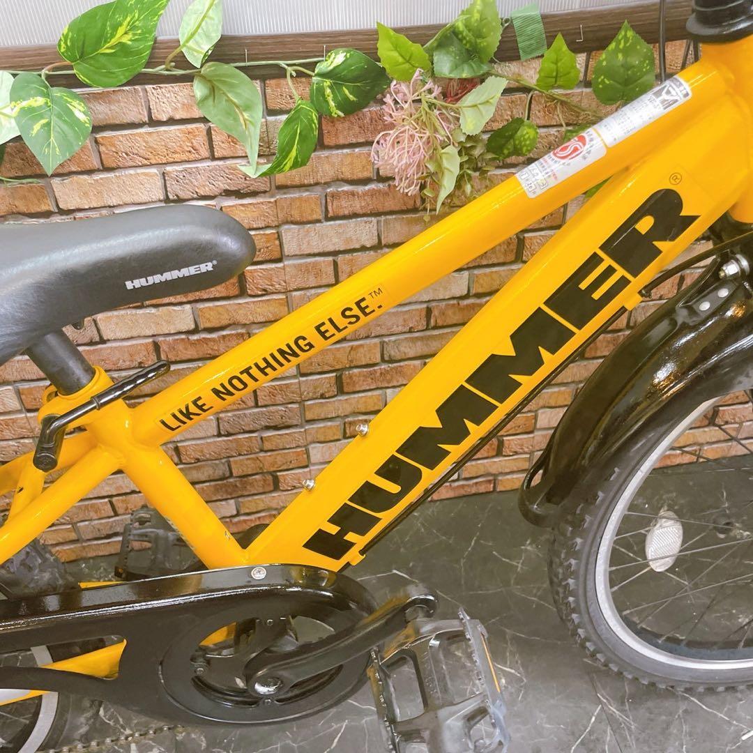 【75】子供用自転車 子供車 HUMMER イエロー 22インチ